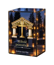 Znicz lustrzany LED – Pamięci naszej rodziny - białe tło