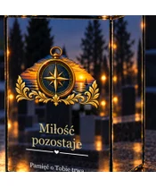 Znicz lustrzany LED – Kompas wspomnień - zbliżenie