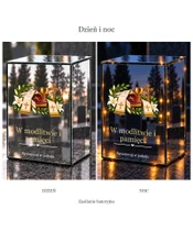 Znicz lustrzany LED – Stuła i księga wiary - dzień i noc