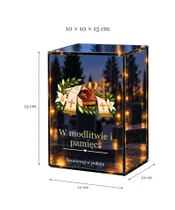 Znicz lustrzany LED – Stuła i księga wiary - wymiary