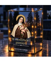 Znicz lustrzany LED – Święta Teresa - noc na grobie