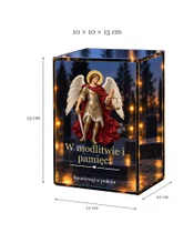 Znicz lustrzany LED – Święty Michał Archanioł - wymiary