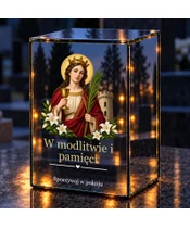 Znicz lustrzany LED – Święta Barbara - noc na grobie