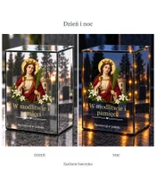Znicz lustrzany LED – Święta Barbara - dzień i noc