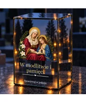 Znicz lustrzany LED – Święta Anna - noc na grobie