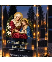 Znicz lustrzany LED – Święta Anna - zbliżenie
