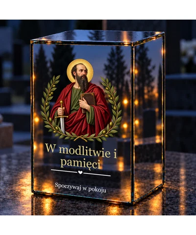 Znicz lustrzany LED – Święty Paweł - noc na grobie