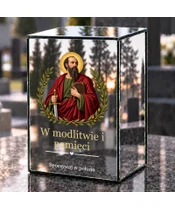 Znicz lustrzany LED – Święty Paweł - dzień na grobie