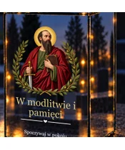 Znicz lustrzany LED – Święty Paweł - zbliżenie