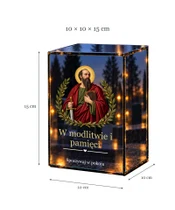 Znicz lustrzany LED – Święty Paweł - wymiary