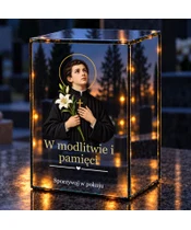 Znicz lustrzany LED – Święty Stanisław Kostka - noc na grobie