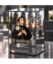Znicz lustrzany LED – Święty Stanisław Kostka - dzień na grobie