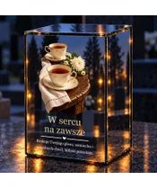 Znicz lustrzany LED – Wspólne chwile - noc na grobie