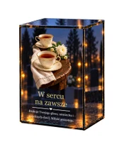 Znicz lustrzany LED – Wspólne chwile - białe tło