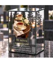 Znicz lustrzany LED – Wspólne chwile - dzień na grobie