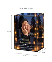 Znicz lustrzany LED – Dłonie, które pamiętamy - wymiary