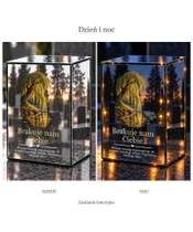 Znicz lustrzany LED – Cisza nad wodą - dzień i noc