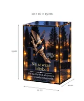 Znicz lustrzany LED – Jaskółki wspomnień - wymiary