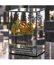 Znicz lustrzany LED na baterie — Dziadek grzybiarz — Szum lasu - widok produktu