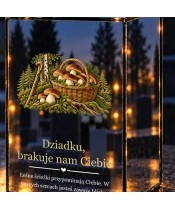 Znicz lustrzany LED na baterie — Dziadek grzybiarz — Szum lasu - widok produktu