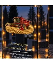 Znicz lustrzany LED na baterie — Kombajn — Pamięć o rolniku - widok produktu