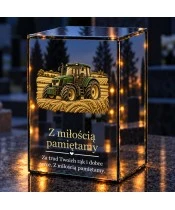 Znicz lustrzany LED na baterie — Traktor — Pamięć o rolniku - widok produktu
