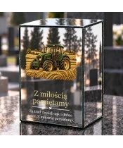 Znicz lustrzany LED na baterie — Traktor — Pamięć o rolniku - widok produktu