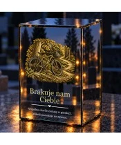 Znicz lustrzany LED na baterie — Dla rowerzysty — Brakuje nam Ciebie - widok produktu