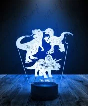 Lampka LED 3D Plexido Dinozaury