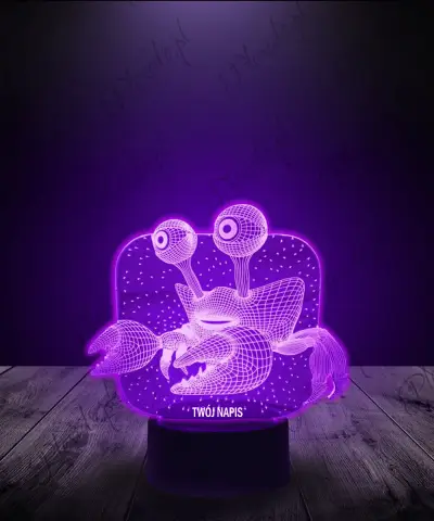 lampka_led_3d_plexido_krab_morski