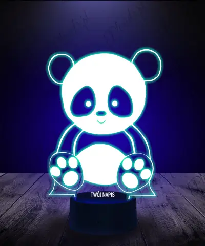 lampka_led_3d_plexido_miś_panda