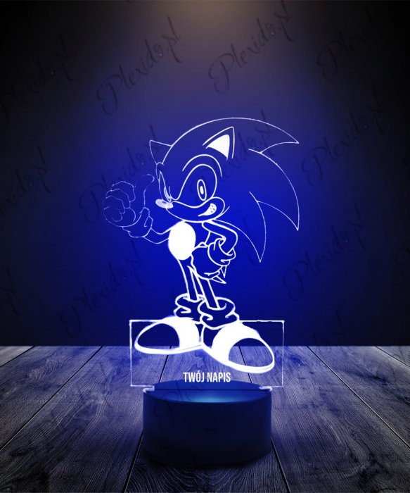 Lampka LED 3D Plexido Sonic