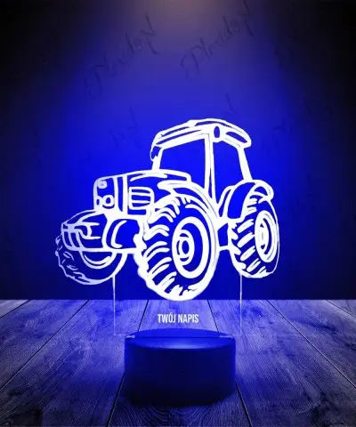 Lampka LED 3D Plexido Traktor