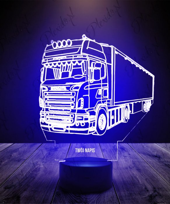 Lampka LED 3D Plexido Tir Scania