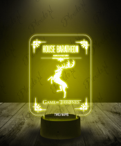 Lampka LED 3D Plexido Gra o Tron House Baratheon - 3