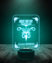 Lampka LED 3D Plexido Gra o Tron House Greyjoy - 2