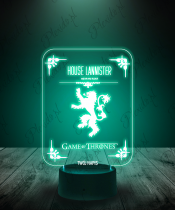 Lampka LED 3D Plexido Gra o Tron House Lannister - 2