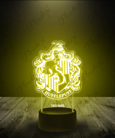 Lampka LED 3D Plexido Harry Potter Hogwart Hafflepuff - 1