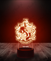 Lampka LED 3D Plexido Harry Potter Hogwart Hafflepuff - 2