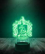 Lampka LED 3D Plexido Harry Potter Hogwart Slytherin - 1