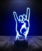 Lampka LED 3D Plexido Znak Rock and Roll - 3