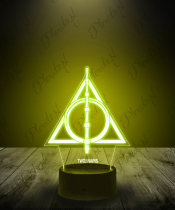 Lampka LED 3D Plexido Harry Potter Insygnia Śmierci Znak - 1