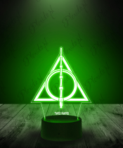 Lampka LED 3D Plexido Harry Potter Insygnia Śmierci Znak - 3