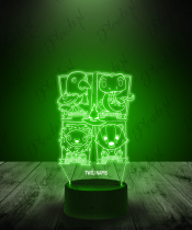 Lampka LED 3D Plexido Harry Potter Hogwart Domy - 1
