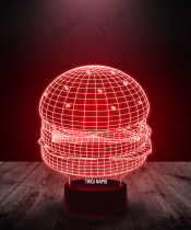 Lampka LED 3D Plexido Burger - 2