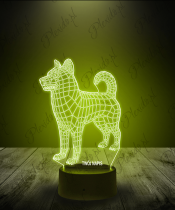 Lampka LED 3D Plexido Pies Alaskan Malamute - 1