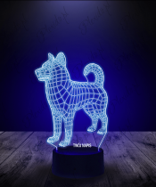 Lampka LED 3D Plexido Pies Alaskan Malamute - 2