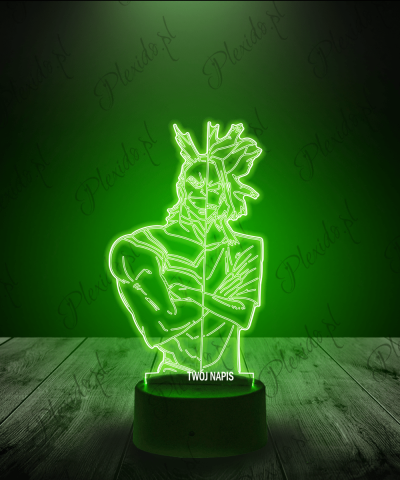 Lampka LED 3D Plexido My Hero Academia All Might - 1