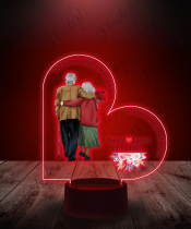 Lampka LED 3D Plexido Prezent na Walentynki Wieczna Miłość - 1