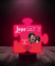 Lampka LED 3D Plexido Prezent na Walentynki Puzzel Miłości - 1